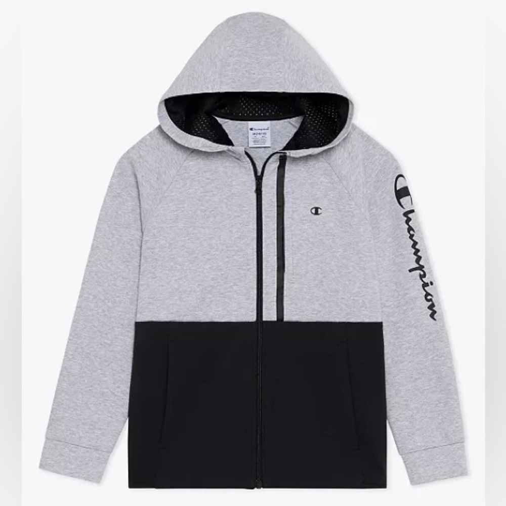 Champion Boys Active Zip-Up Hoodie - Medium